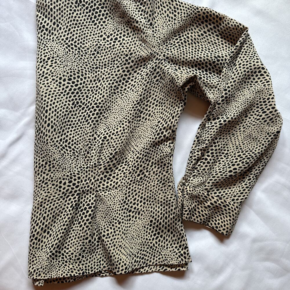 Evan-Picone Dalmatian Print Button Up Blouse Size… - image 6